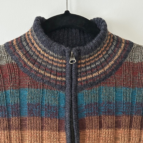 Novica Handmade 100% Alpaca Quarter Zip Sweater - Picture 4 of 16